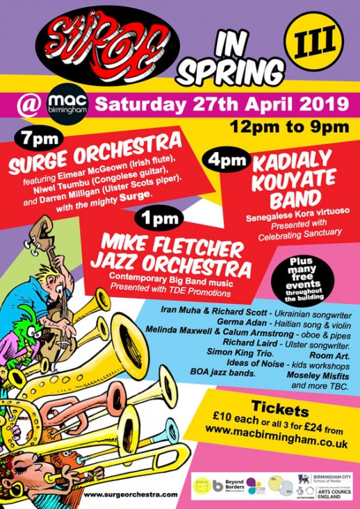 Surge In Spring III, Midlands Arts Centre (mac), Cannon Hill Park, Birmingham, 27/04/2019.